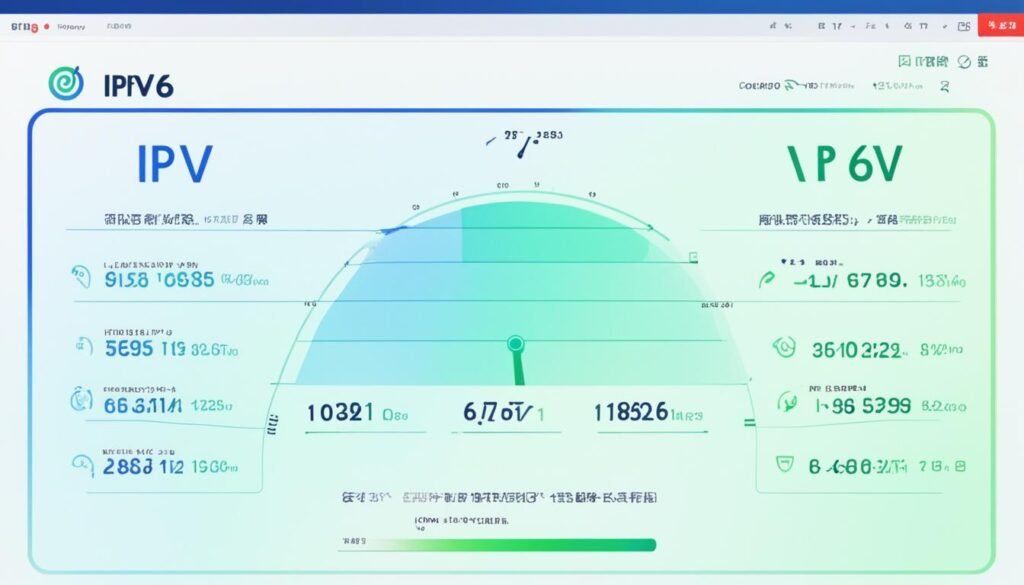 網上行IPv6測試網頁截圖