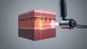 激光脫毛技術示意圖